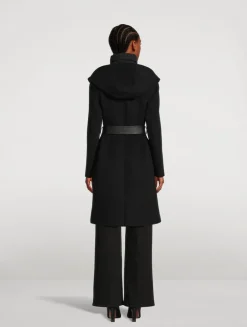 Shia Belted Wool Down Coat