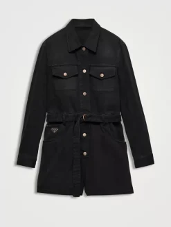 Short Denim Jumpsuit