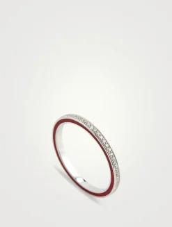 Si Joli Amour 18K White Gold Ring With Diamonds