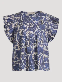Sienna Ruffled Blouse In Floral Print