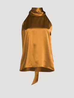 Sienna Satin Halter Top