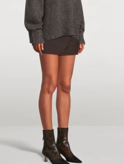 Sila Snakeskin-Embossed Leather Ankle Boots