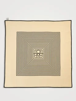 Silk Centre Monogram Scarf