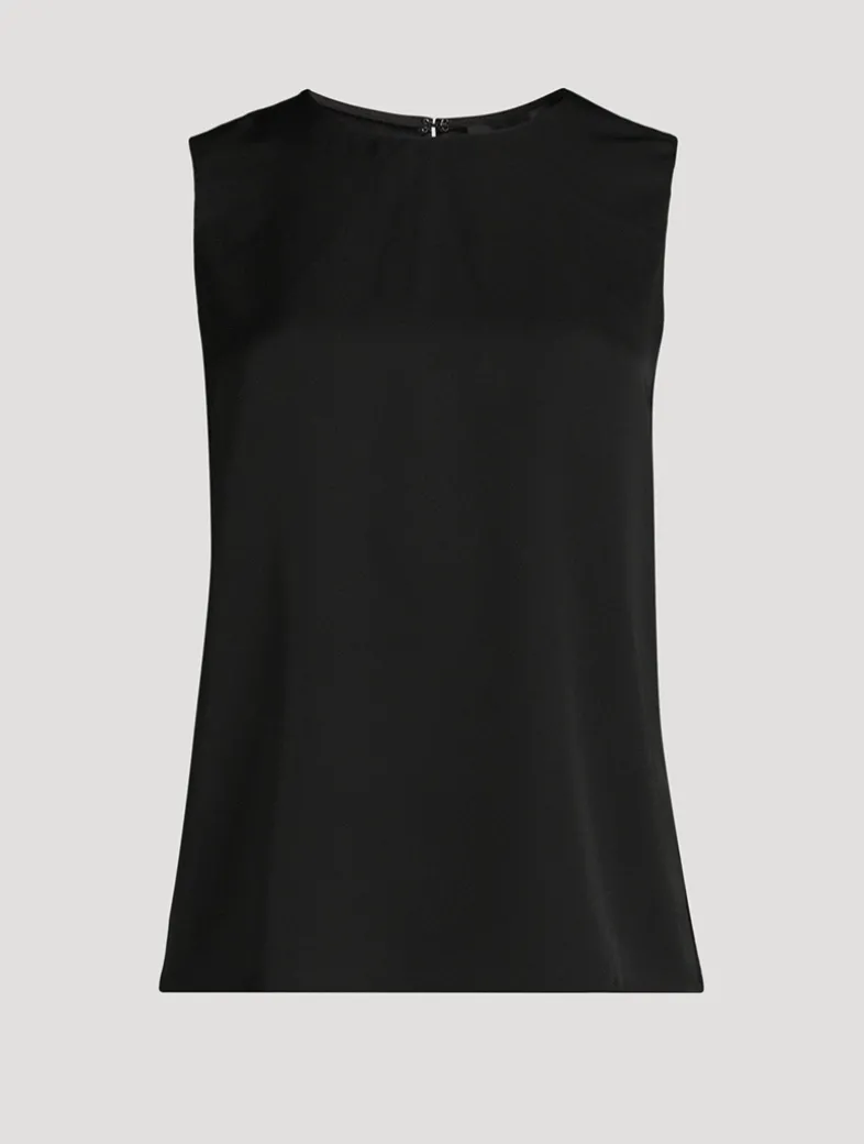 Silk Georgette Sleeveless Top