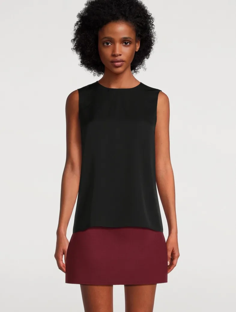 Silk Georgette Sleeveless Top