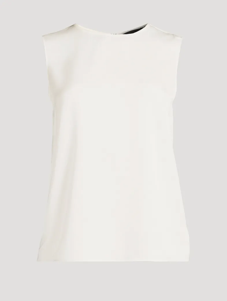 Silk Georgette Sleeveless Top
