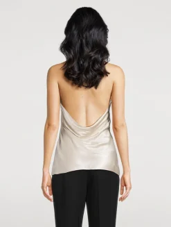 Silk Halter Top