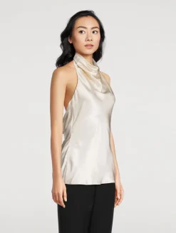 Silk Halter Top