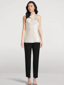 Silk Halter Top