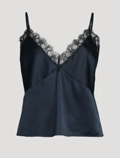 Silk Lace Inset Camisole