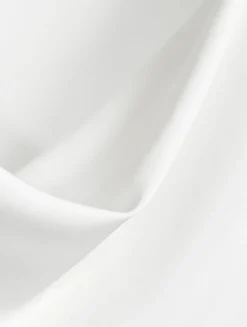 Silk Long-Sleeve Cowlneck Blouse