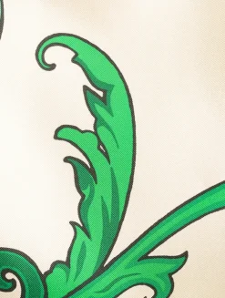 Silk Midi Skirt In Paisley Print