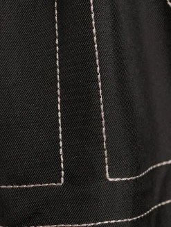 Silk Pajama Shorts In Monogram Print