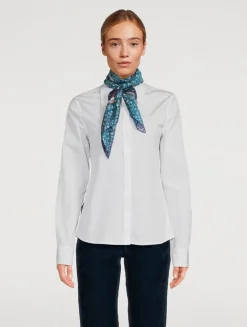 Silk Scarf In Etoile Print