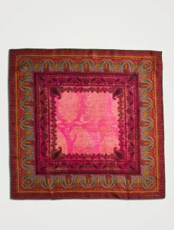 Silk Scarf In Paisley Print