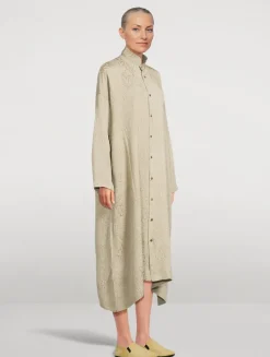 Silk Shirt Dress