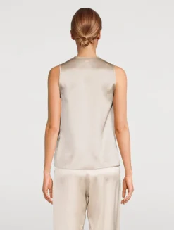 Silk Sleeveless Blouse