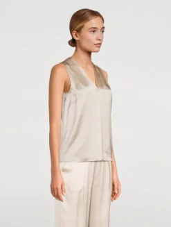 Silk Sleeveless Blouse