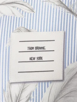 Silk Twill Shirt In Feather Print