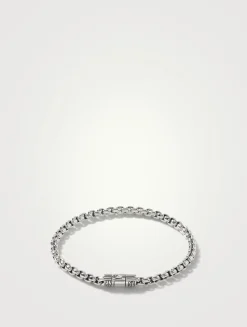Silver Box Chain Bracelet