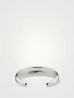 Silver 13mm Dôme Cuff Bracelet