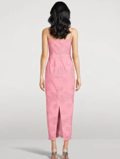 Sinead Laser-Cut Midi Dress