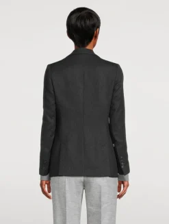 Single-Breasted Lurex Blazer