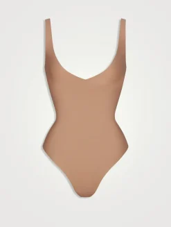 Skims Body Unlined Plunge Thong Bodysuit