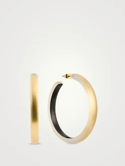 Skinny Lucite Hoop Earrings