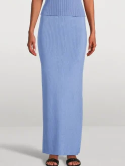 SKIRT 02 Ribbed Column Skirt