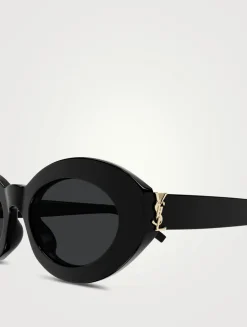 SL M136 Oval YSL Monogram Sunglasses