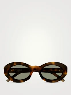 SL M136 Oval YSL Monogram Sunglasses
