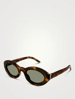SL M136 Oval YSL Monogram Sunglasses