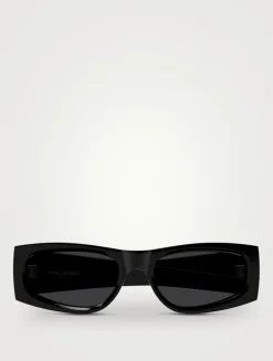 SL M140 YSL Monogram Rectangular Sunglasses