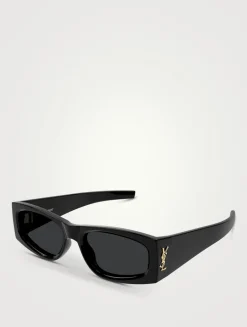 SL M140 YSL Monogram Rectangular Sunglasses