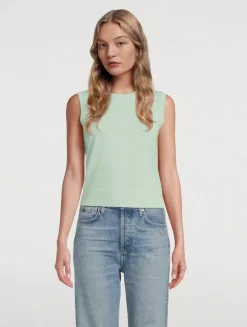 Sleeveless Cashmere Sweater