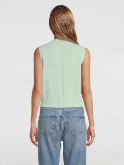 Sleeveless Cashmere Sweater