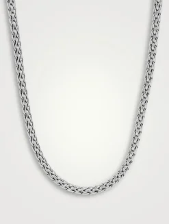 Slim Classic Chain 3.5mm Sterling Silver Necklace