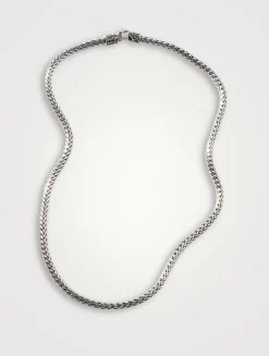 Slim Classic Chain 3.5mm Sterling Silver Necklace