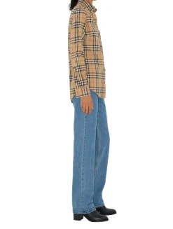 Slim Fit Check Stretch Cotton Shirt