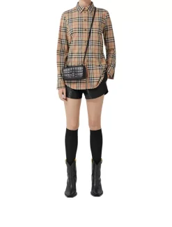 Slim Fit Check Stretch Cotton Shirt