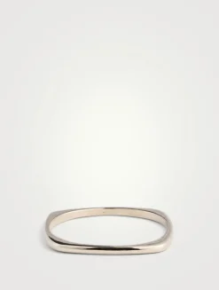 Slim Squared Bangle Bracelet