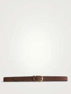 Slim Suede Belt