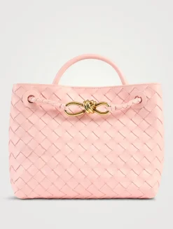 Small Andiamo Intrecciato Leather Bag