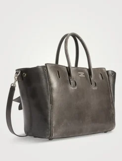 Small Bel Air Leather Tote Bag