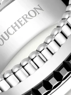 Small Black Edition Quatre White Gold Ring With Black PVD