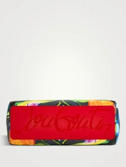 Small Cabata Leather Tote Bag In Floral Print