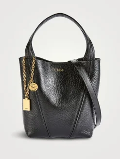 Small Chloé Spin Leather Tote Bag