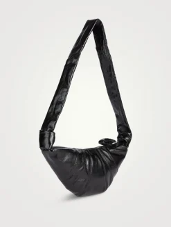 Small Croissant Canvas Shoulder Bag