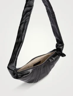 Small Croissant Canvas Shoulder Bag